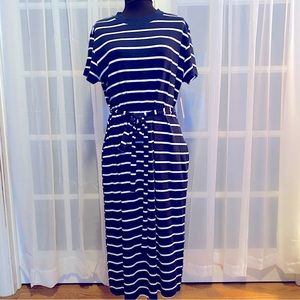 Time and Tru Midi Belted Dress